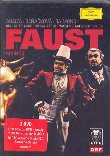 FAUST (DVD)-GOUNOD / ARAIZA / BENACKOVA / RAIMONDI