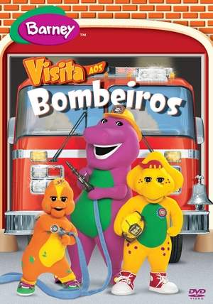 BARNEY: LET S GO TO THE FIRE HOUSE + TOY-BARNEY: VISITA AOS BOMBEIROS + BONECO