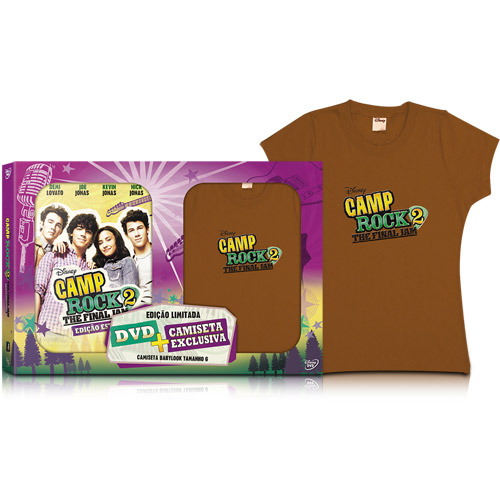 CAMP ROCK 2 - THE FINAL JAM (DVD+CAMISETA BABYLOOK-DEMI LOVATO / JOE JONAS / KEVIN JONAS / NICK